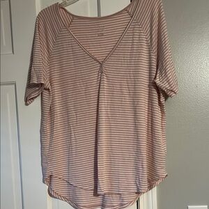 Striped Pink Women's Top